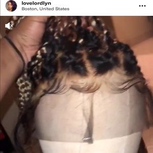 Full lace box braid wig